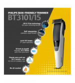 PHILIPS BT3101/15 Trimmer 45 min Runtime 10 Length Settings  (Black,White)