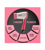 NOVA NHP 8104 Hair Dryer(1400 W, Pink)