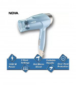 NOVA NHP 8203 Hair Dryer  (1400 W, Blue)