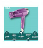 NOVA NHP 8205 Hair Dryer  (1400 W, Purple)