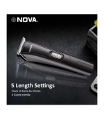 NOVA NHT 1039 USB Trimmer 45 min Runtime (Black)