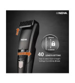 NOVA NHT 1052 USB Trimmer 90 min Runtime (Black)