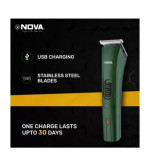 NOVA NHT 1039/03 USB Trimmer 45 min Runtime (Green)