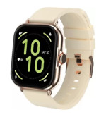 Pebble Spark Ace  Smartwatch  (Beige Strap)