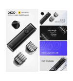 DIZO Trimmer Fully Waterproof Trimmer 240 min Runtime 40 Length Settings (Black)