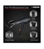 NOVA NHP 8215 Hair Dryer  (1800 W,Black)