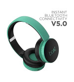 boAt Rockerz 370 Bluetooth Headset  (Gregarious Green,On the Ear)