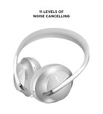 Bose Noise Cancelling 700 ANC enabled Bluetooth Headset  (Silver, On the Ear)