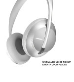 Bose Noise Cancelling 700 ANC enabled Bluetooth Headset  (Silver, On the Ear)