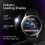 Fastrack Optimus Smartwatch  (Black )